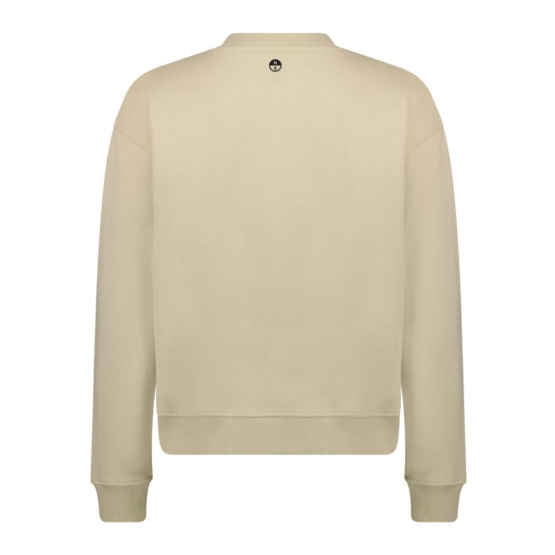 North Horizon Badge Crew Sweat Women Pumice