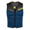 Mystic Block Impact Vest Fzip Kite Navy Lime