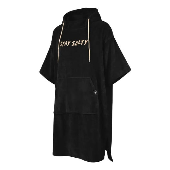 Manera Poncho Stay Salty Black