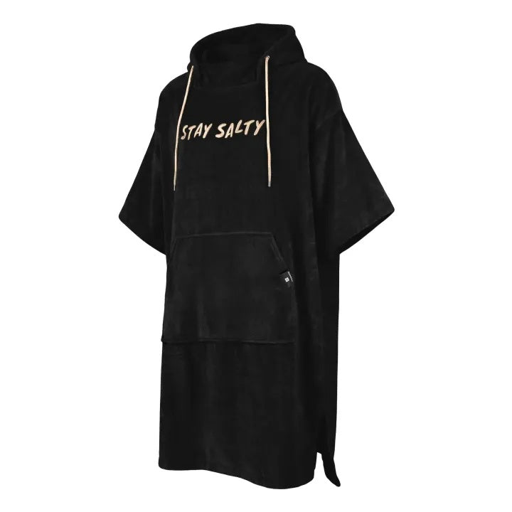 Manera Poncho Stay Salty Black