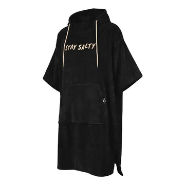 Manera Poncho Stay Salty Black