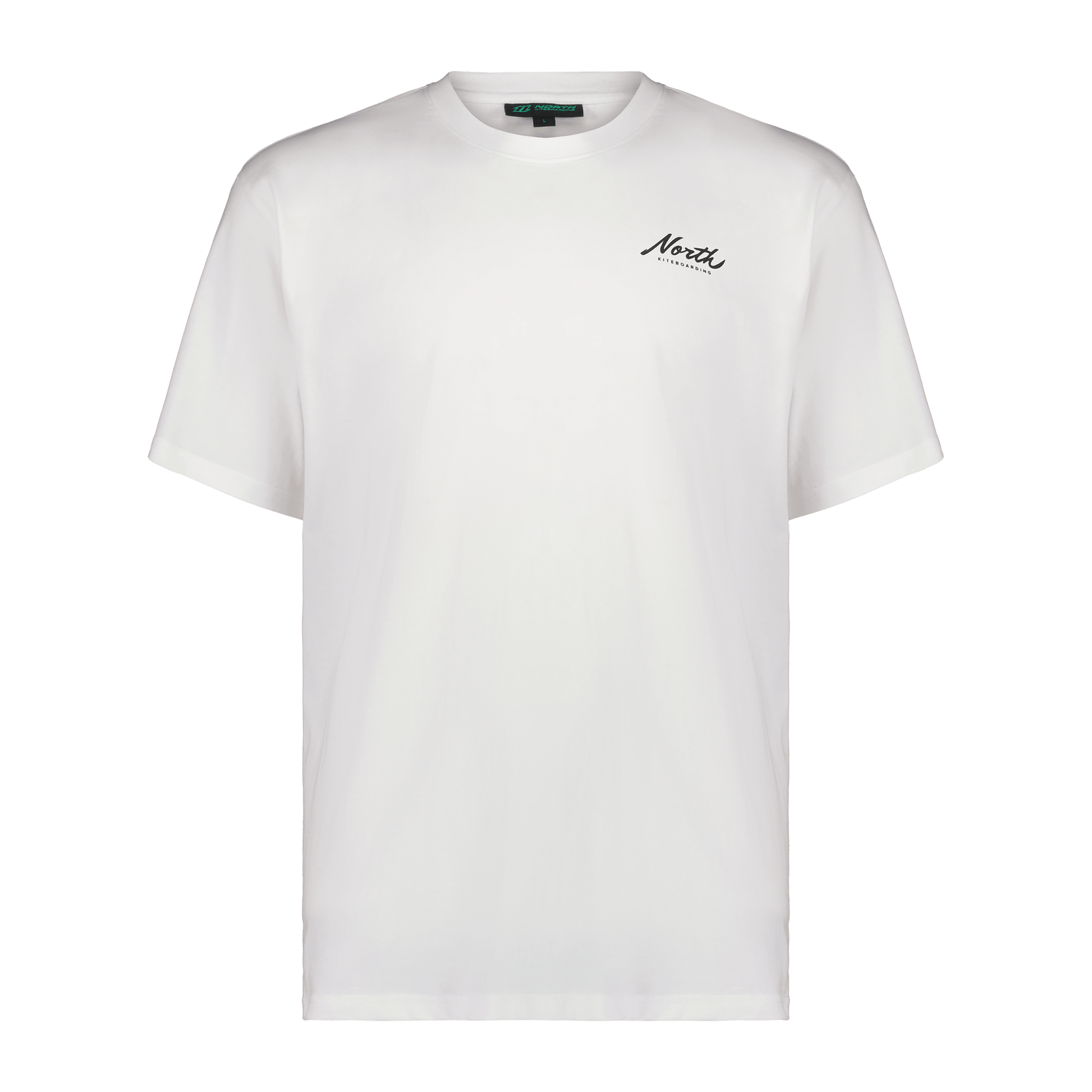 North Script Tee White