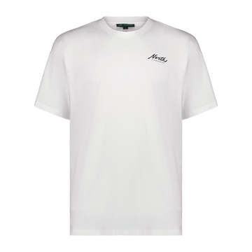 North Script Tee White