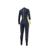 Mystic Dazzled Fullsuit 5/3mm Bzip Women 2023 Night Blue von hinten