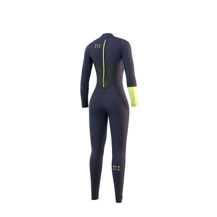 Mystic Dazzled Fullsuit 5/3mm Bzip Women 2023 Night Blue von hinten