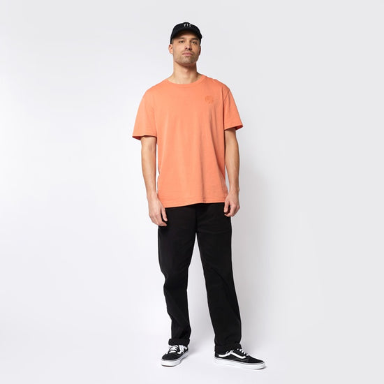Mystic Backwash Tee Raw Coral