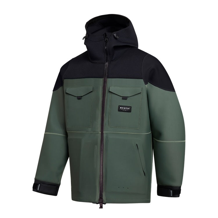 Mystic Vortex Neoprene Jacket 3/2mm Dark Olive