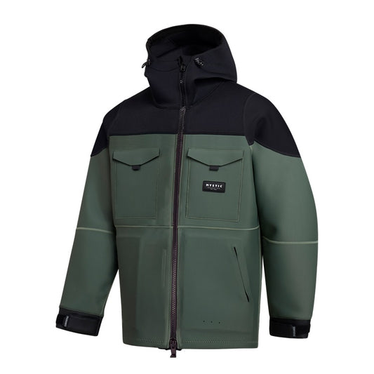 Mystic Vortex Neoprene Jacket 3/2mm Dark Olive
