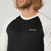 Mystic Bolt L/S Quickdry Black White