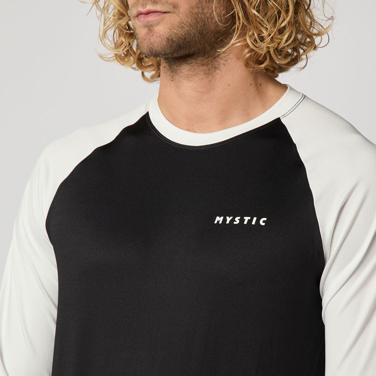 Mystic Bolt L/S Quickdry Black White