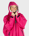 Dryrobe Advance LS Poncho Pink Light Grey