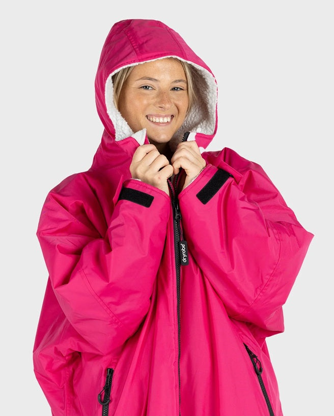 Dryrobe Advance LS Poncho Pink Light Grey