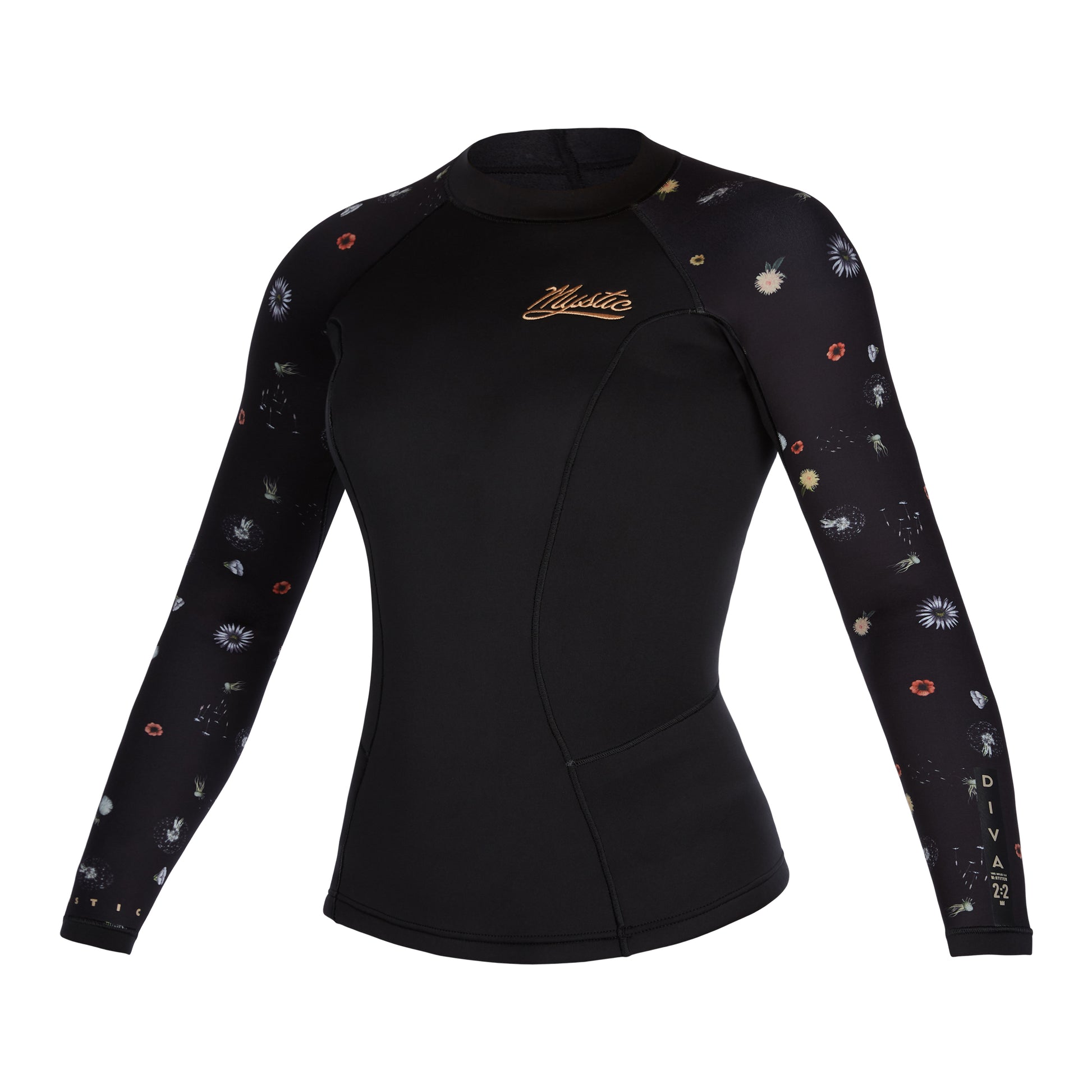 Mystic Diva L/S Vest Neoprene 2mm Women Black