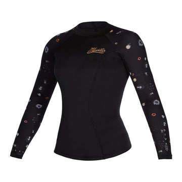 Mystic Diva L/S Vest Neoprene 2mm Women Black