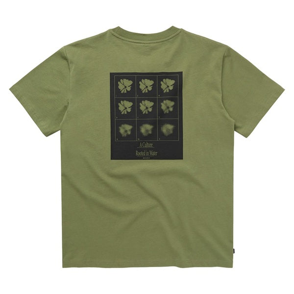 Mystic Pansy T-Shirt Olive Green
