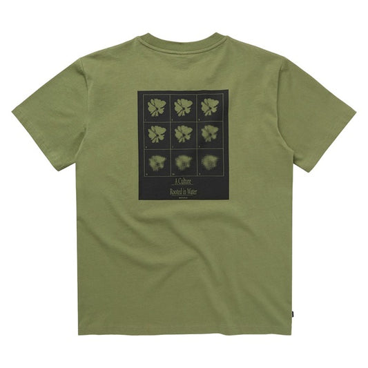 Mystic Pansy T-Shirt Olive Green