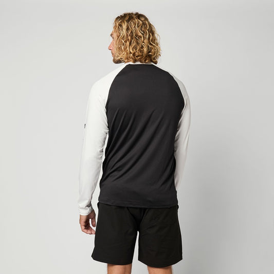 Mystic Bolt L/S Quickdry Black White