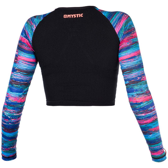Mystic Dazzled L/S Croptop Women Purple Rainbow