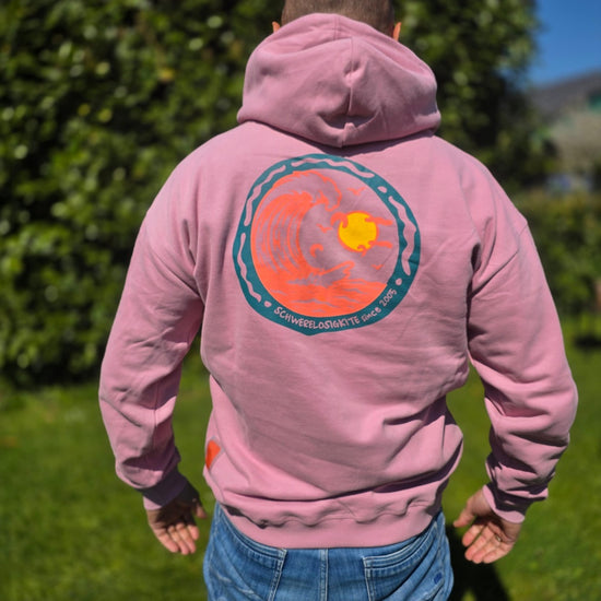 Schwerelosigkite Hoodie Wind Waves Coral