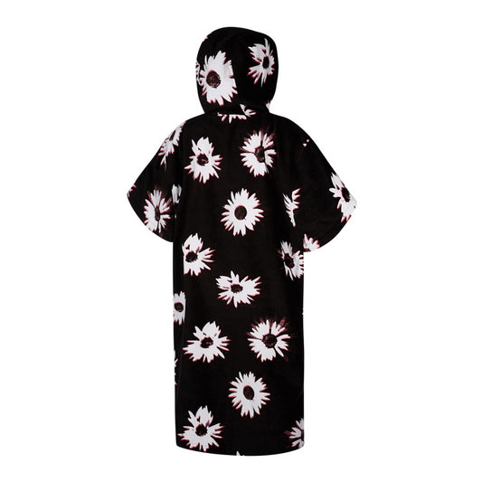 Mystic Poncho Velour Black White