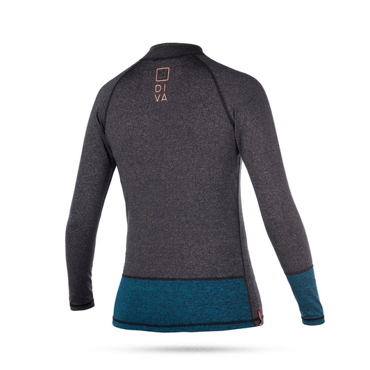 Mystic Diva L/S Rashvest Women Teal