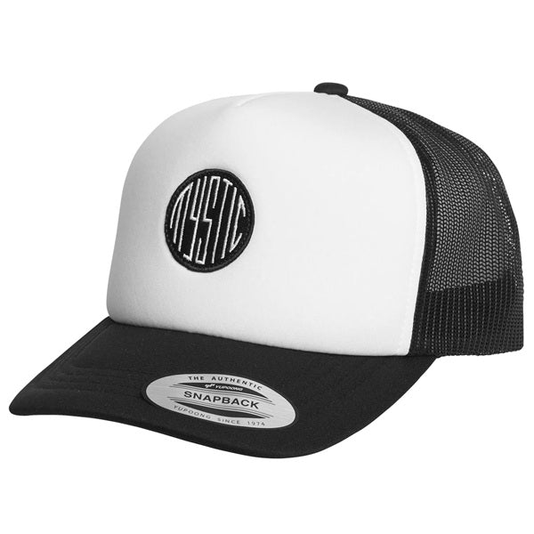 Mystic Backwash Cap Black White