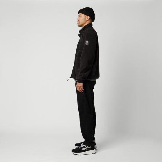 Mystic DTS Teddy Zip Thru Sweat 2024 Black