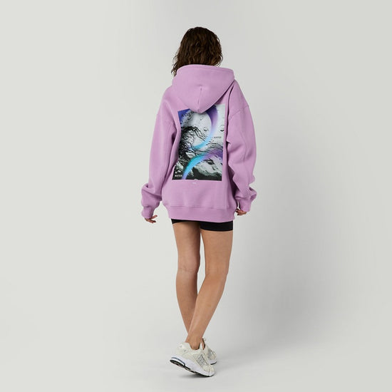 Mystic Whirl Hood Sweat Pink Purple