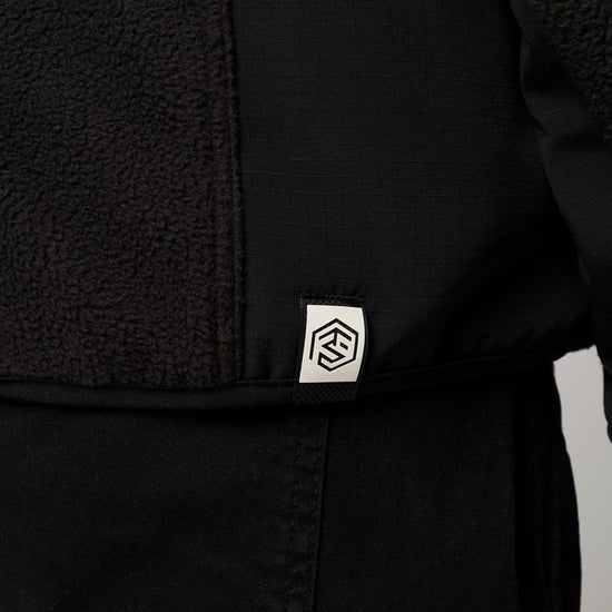 Mystic DTS Teddy Zip Thru Sweat 2024 Black