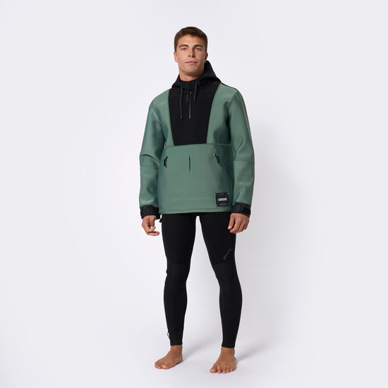Mystic Fulmar Neoprene Hoodie 3/2mm Dark Olive
