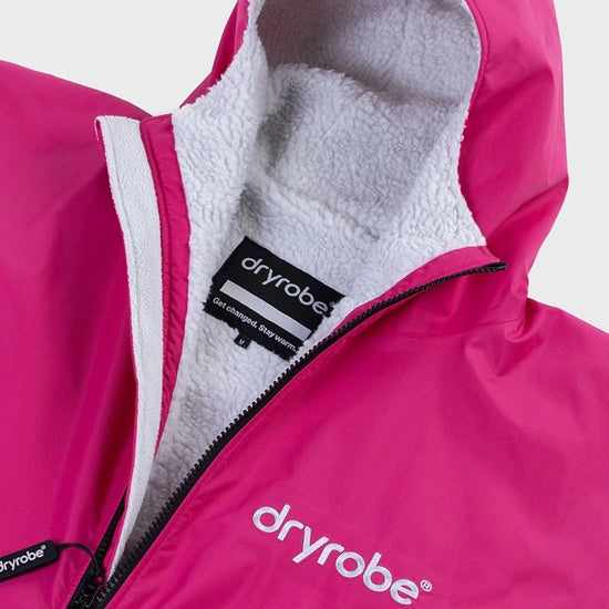 Dryrobe Advance LS Poncho Pink Light Grey