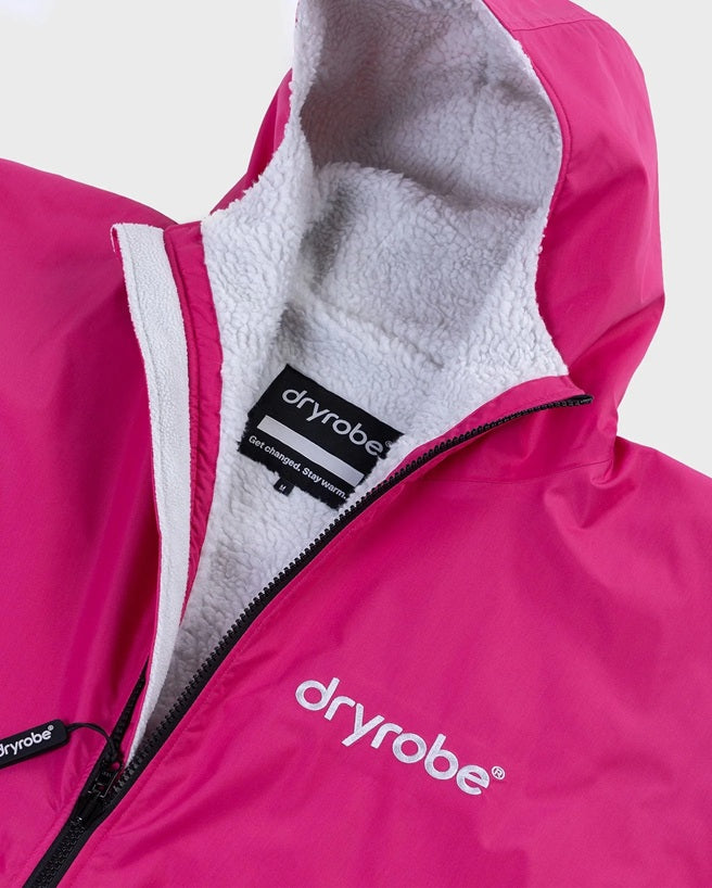 Dryrobe Advance LS Poncho Pink Light Grey