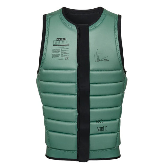 Mystic Check Out Impact Vest Fzip Wake Black