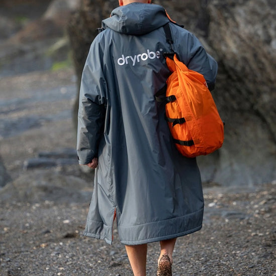 Dryrobe Advance LS Poncho Dark Grey Orange