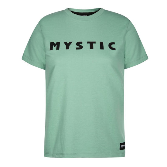 Mystic Brand Tee Women Big Logo Seasalt Green