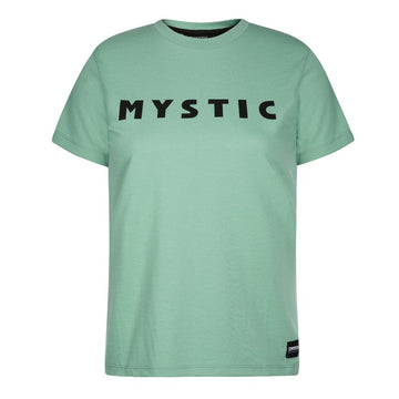 Mystic Brand Tee Women Big Logo Seasalt Green