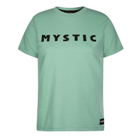 Mystic Brand Tee Women Big Logo Seasalt Green