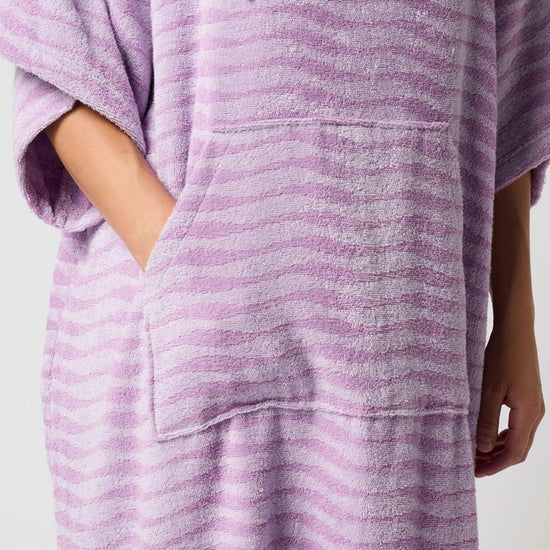 Mystic Poncho Jacquard Pink Purple