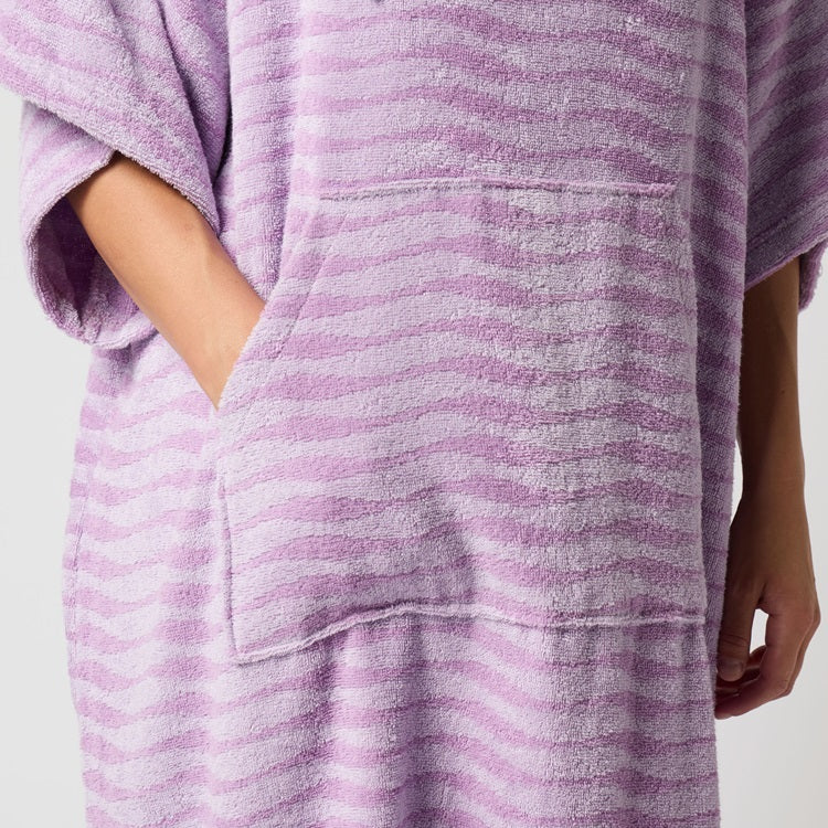 Mystic Poncho Jacquard Pink Purple