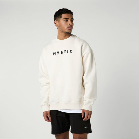 Mystic Brand Crew Sweater Off White