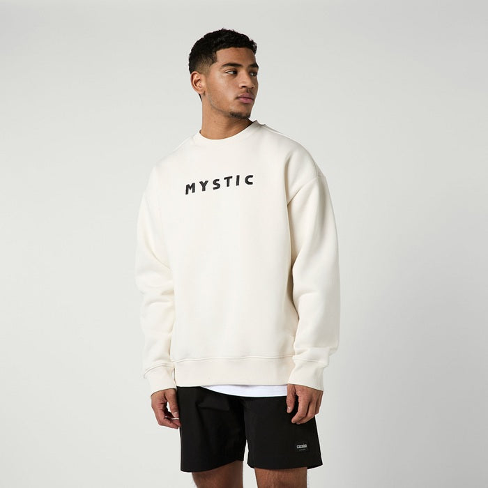 Mystic Brand Crew Sweater Off White