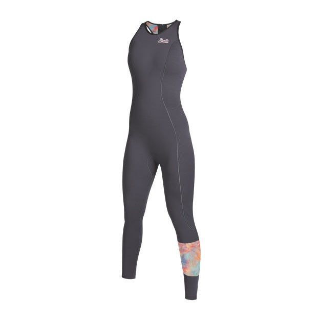 Mystic Lunar Long John 2/2mm Bzip Dark Grey