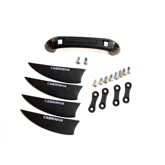 Set Of Cabrinha Twintip Fins & Handle