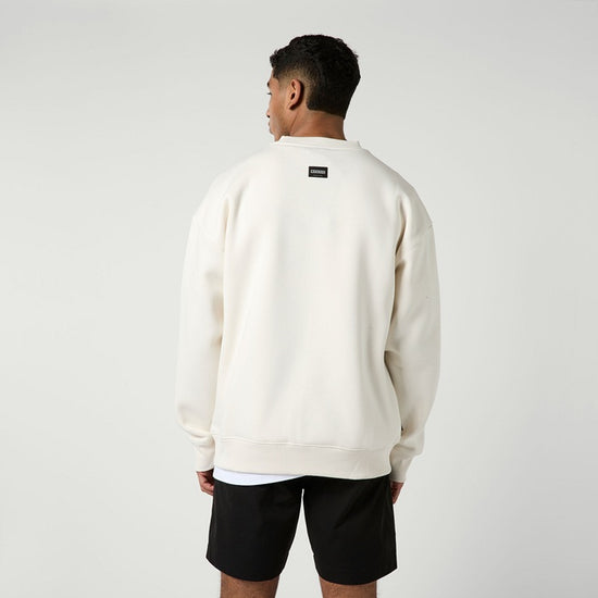 Mystic Brand Crew Sweater Off White
