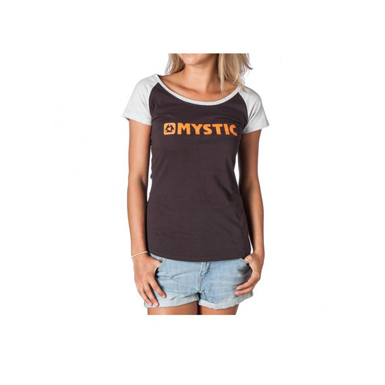 Mystic M- Strip Tee Women Phantom Grey