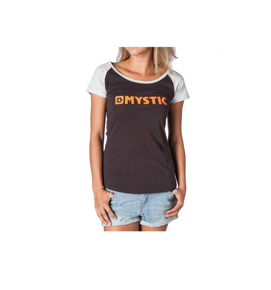 Mystic M- Strip Tee Women Phantom Grey