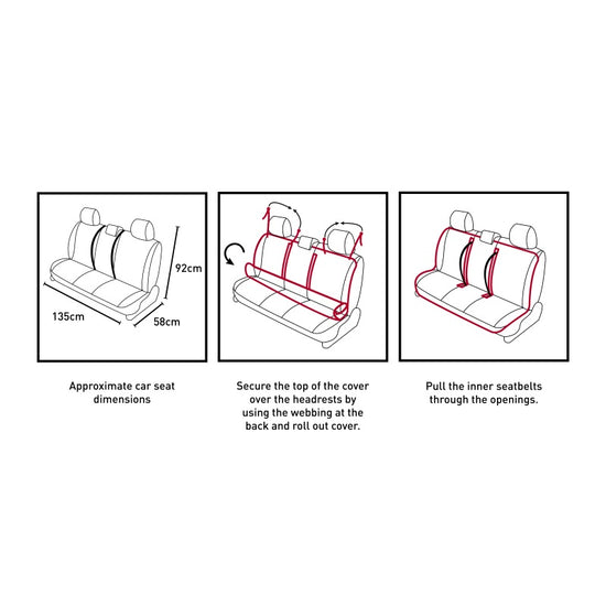 Mystic Car Seat Roll Cover Triple für dein Auto