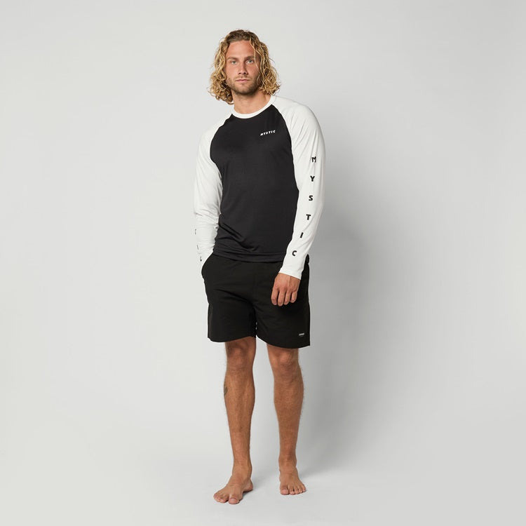 Mystic Bolt L/S Quickdry Black White