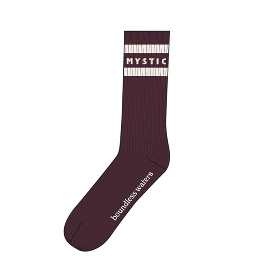 Mystic Brand Season Socks Oxblood Red