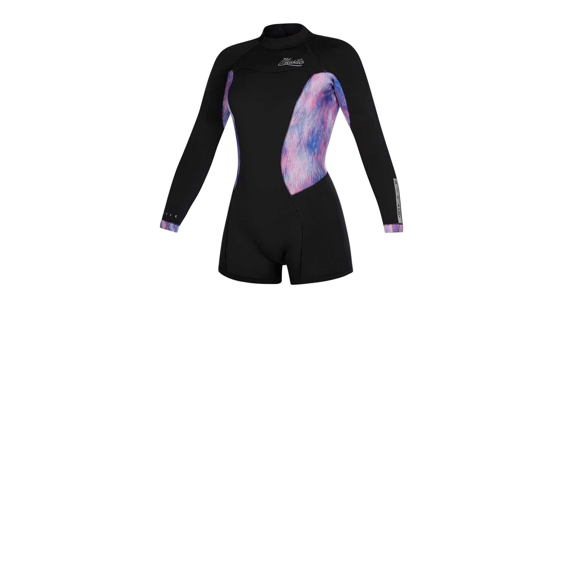Mystic Diva Longarm Shorty 2mm Bzip Black Purple